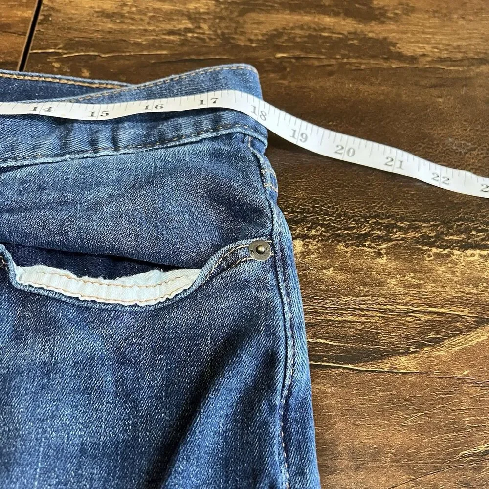 Banana Republic Men’s Skinny Fit Dark Wash Blue Denim Jeans Cotton 5-Pocket